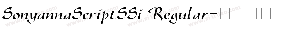 SonyannaScriptSSi Regular字体转换